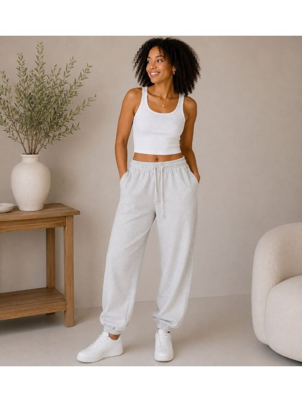 American Eagle Gray Sweatpants Baggy Joggers Oversized Streetwear Lounge S